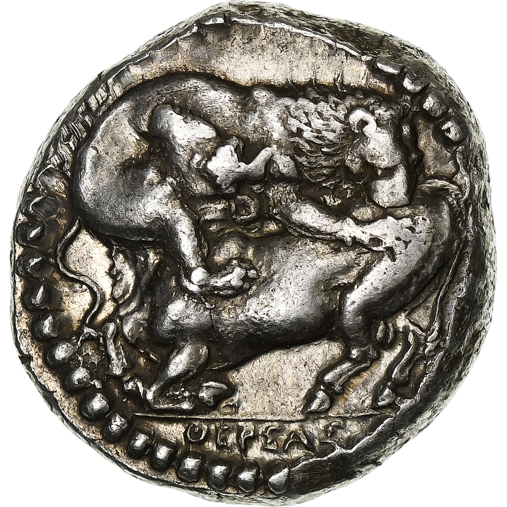 Macedonia, Tetradrachm, c. 430-390 BC, Akanthos, Silver, EF(40-45), HGC:3.1-391