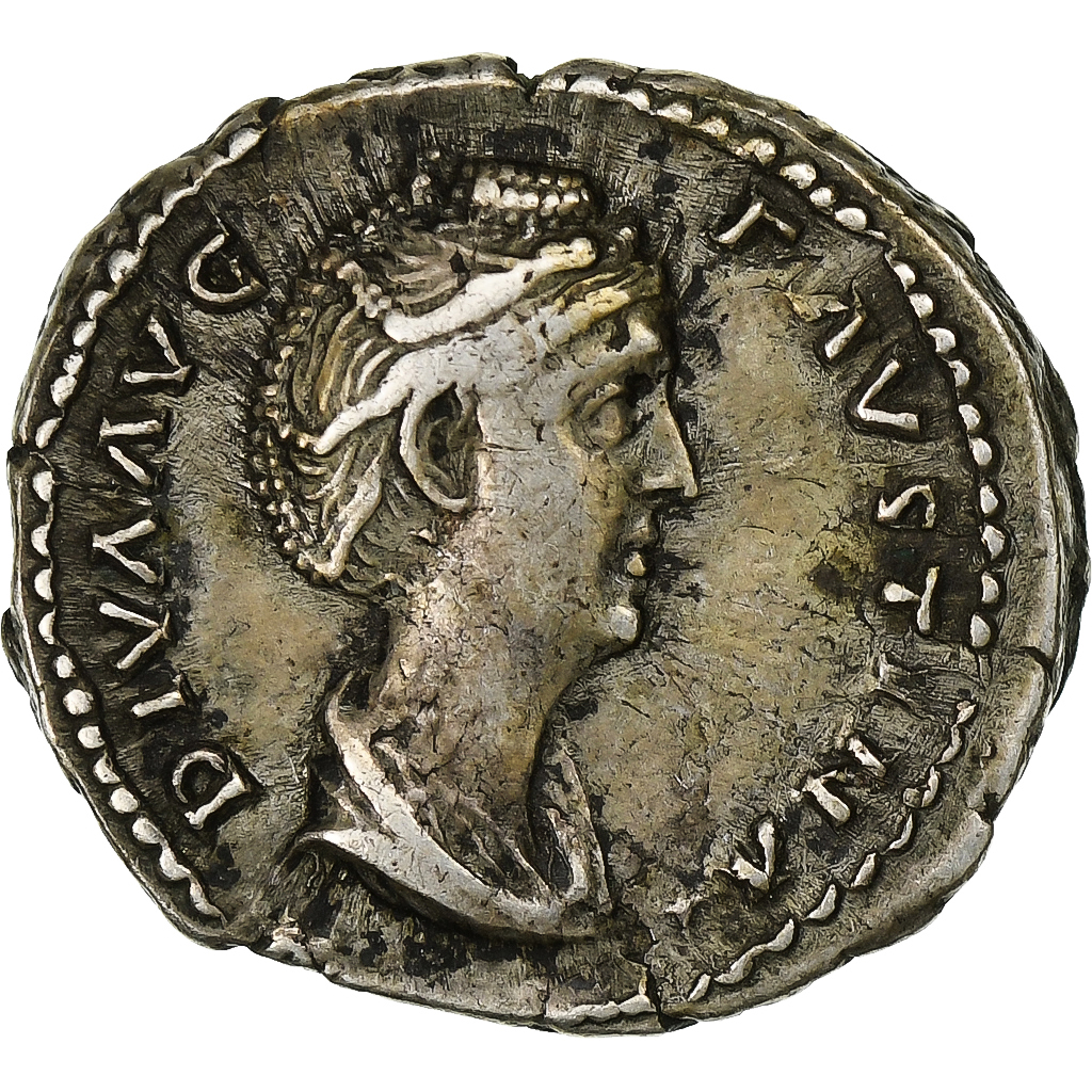 Diva Faustina I, Denarius, 141, Rome, Silver, , RIC:350Aa
