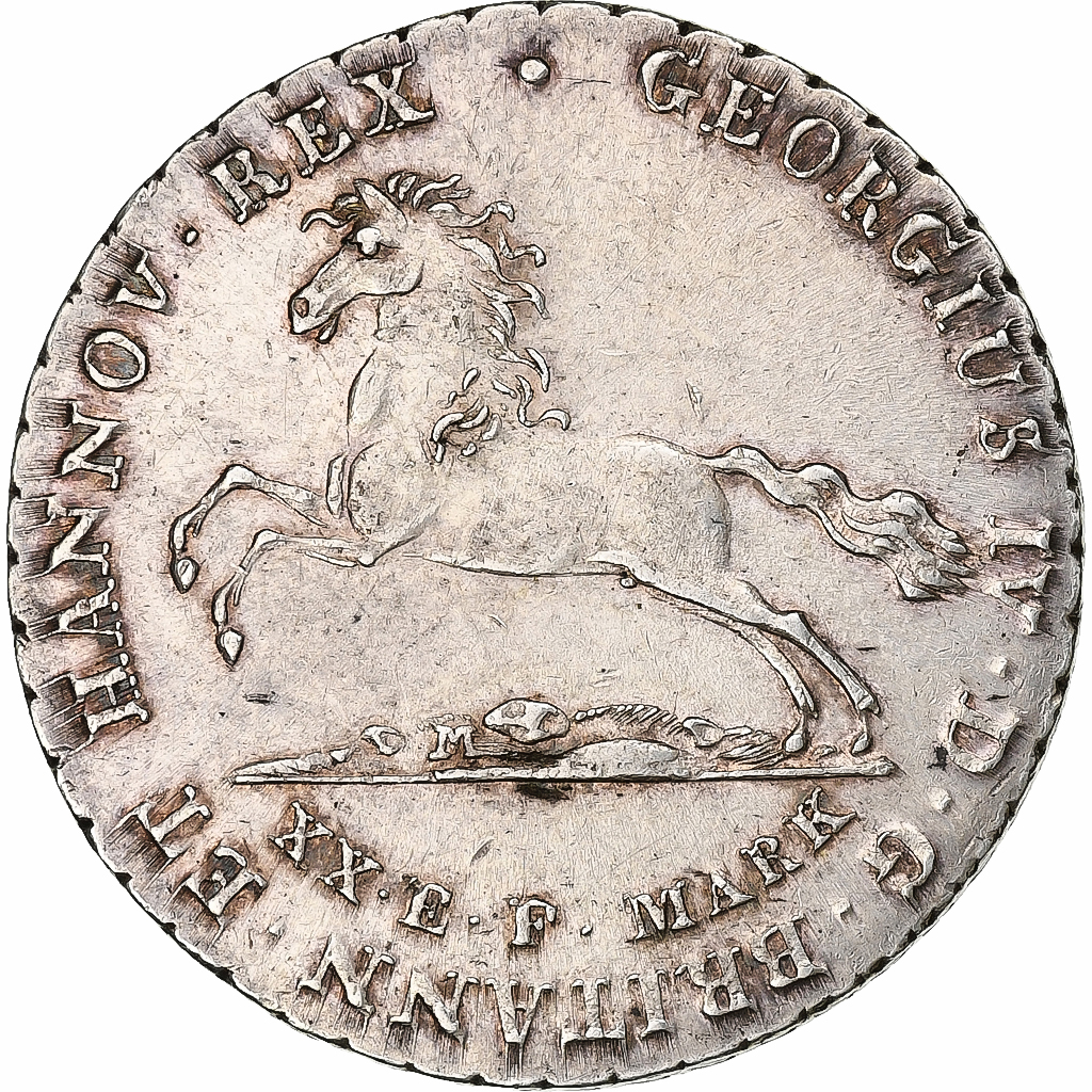 Kingdom of Hannover, Georg IV, 16 Gute Groschen, 1830, Hannover, Silver