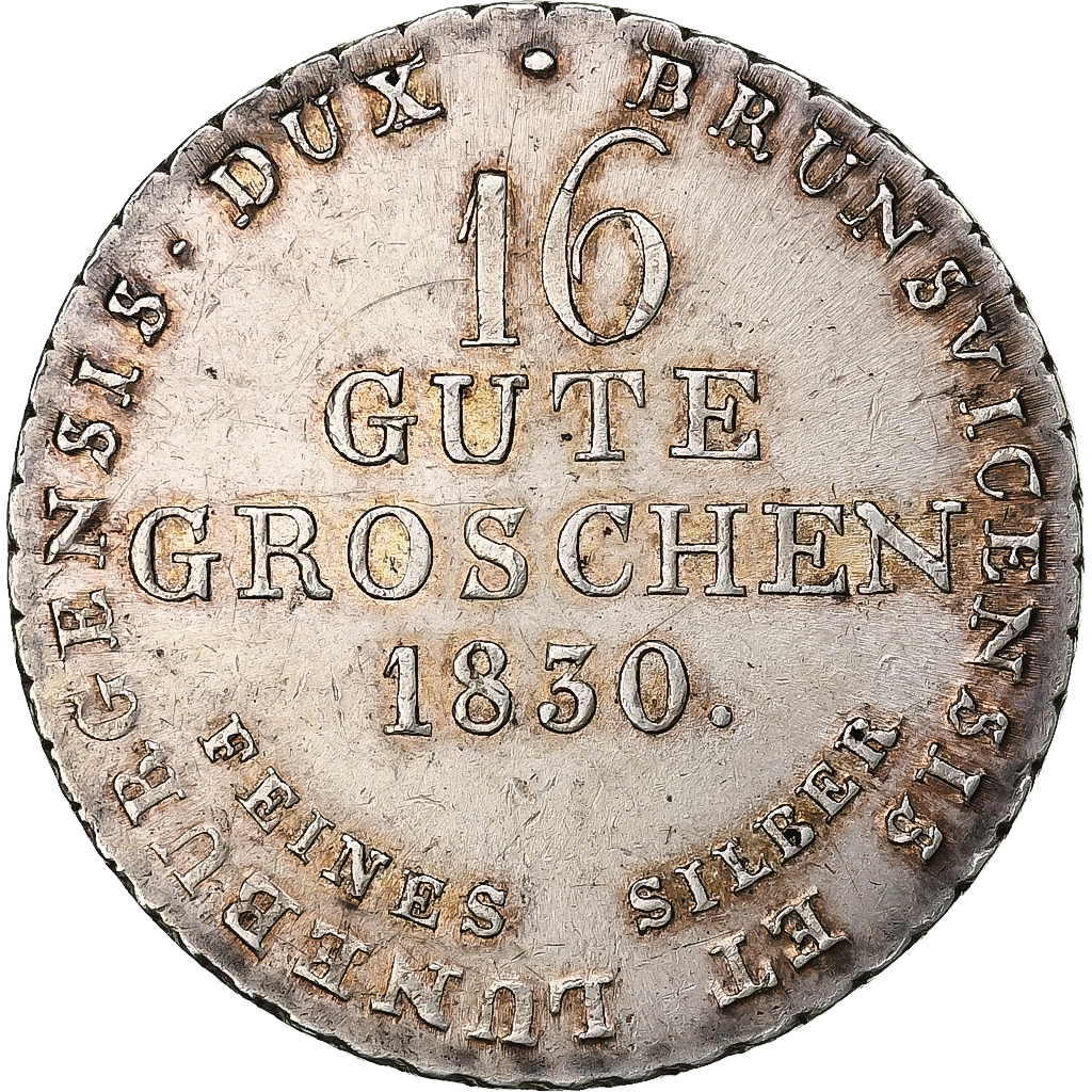 Kingdom of Hannover, Georg IV, 16 Gute Groschen, 1830, Hannover, Silver