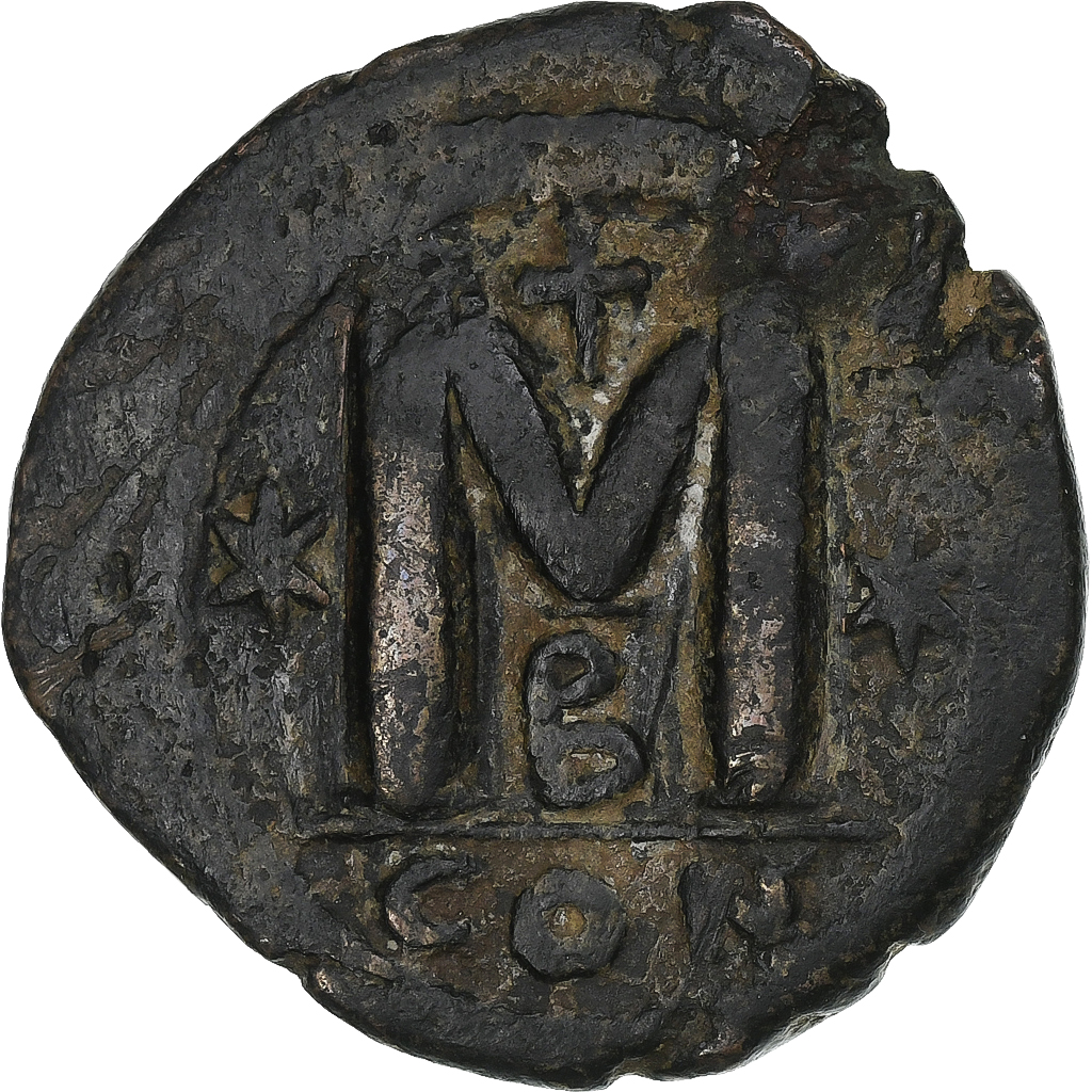 Justinian I, Follis, 527-565, Constantinople, Bronze, , Sear:160