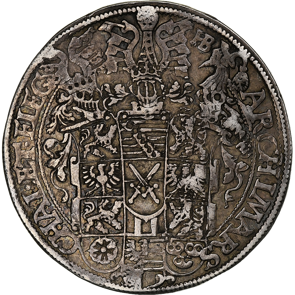 Electorate of Saxony, August I, Thaler, 1575, Dresden, Silver, 