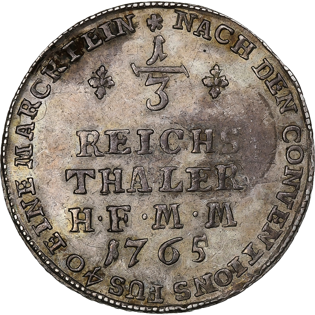 Bishopric of Münster, Maximilian Friedrich, 1/3 reichsthaler, 1765, Munster