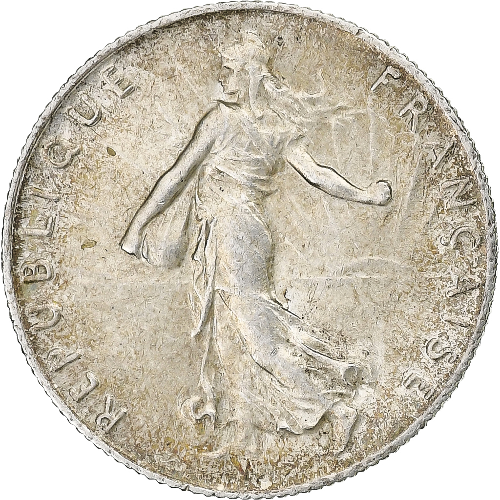 France, 50 Centimes, Semeuse, 1918, Paris, Silver, , Gadoury:420