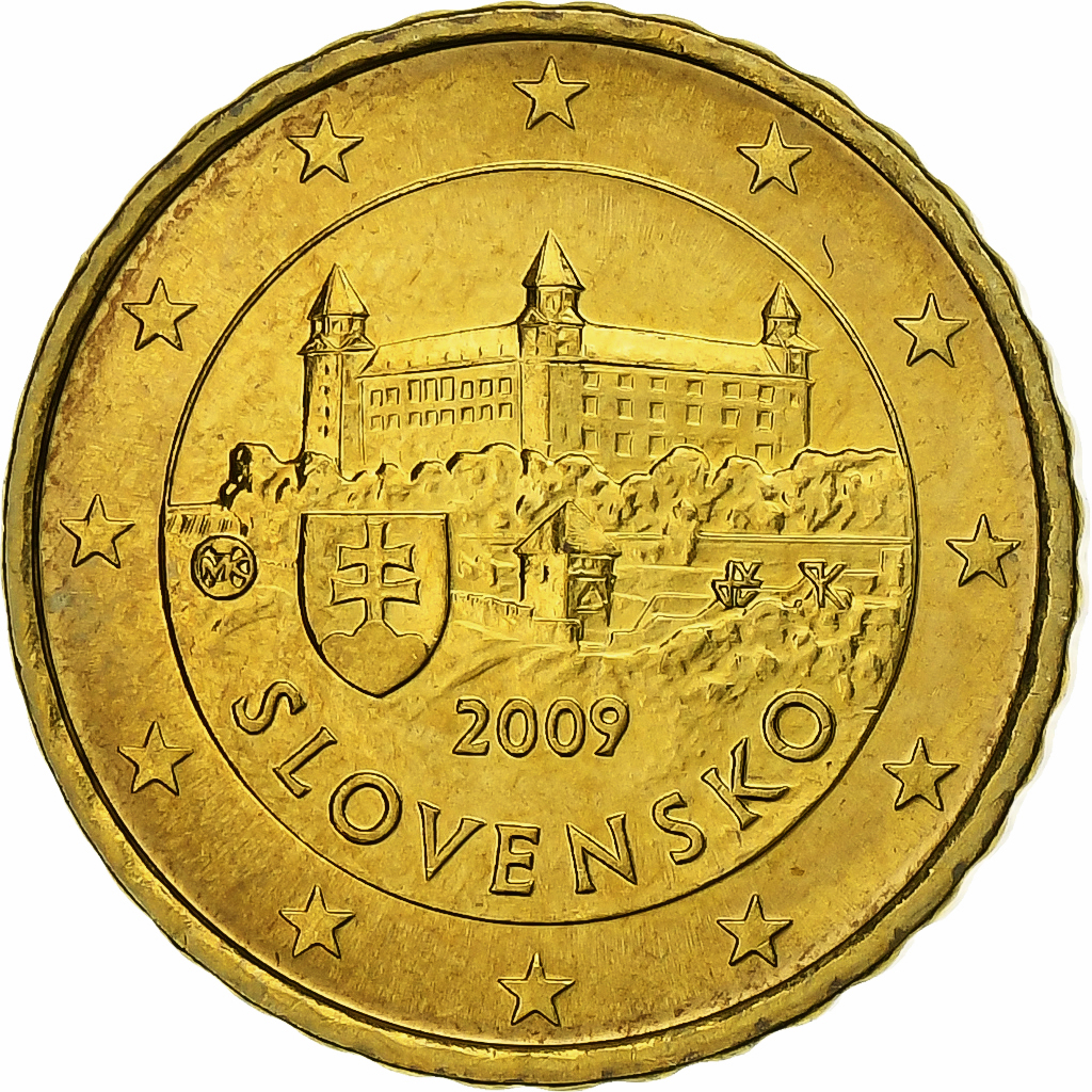 Slovakia, 10 Euro Cent, 2009, Kremnica, Nordic gold, , KM:98