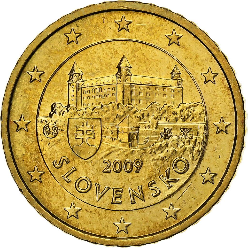 Slowakei, 50 Euro Cent, 2009, Kremnica, Nordic gold, UNZ, KM:100