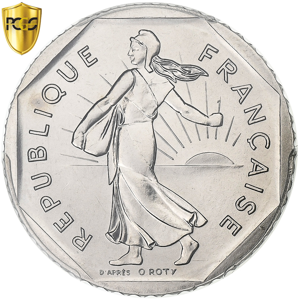 France, 2 Francs, Semeuse, 1979, Paris, Nickel, PCGS, , Gadoury:547