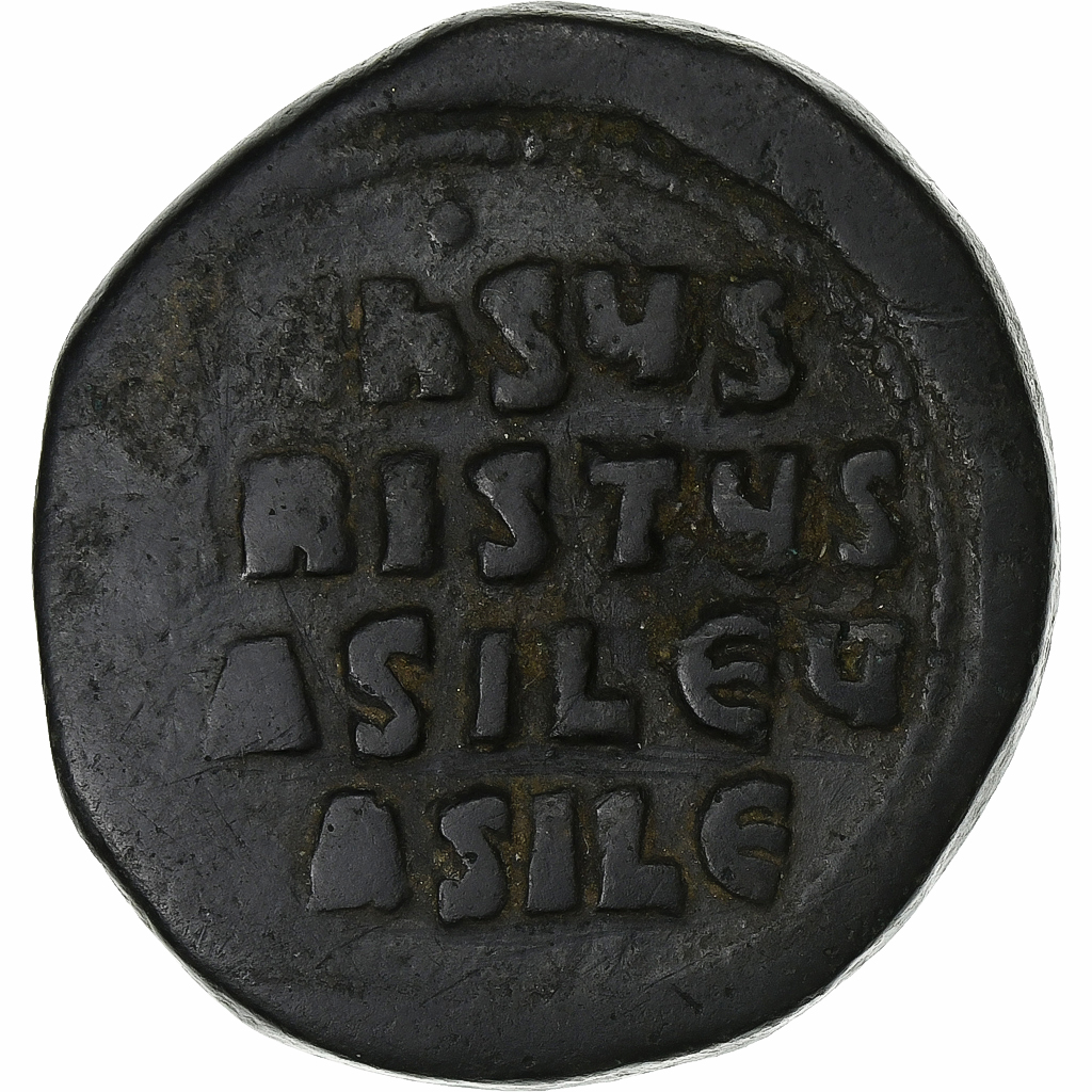 Basile II and Constantin VIII, Follis, 976-1025, Constantinople, Bronze