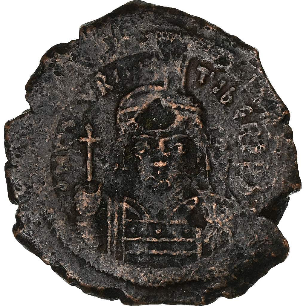 Maurice Tiberius, Follis, 588-589, Constantinople, Bronze, , Sear:494
