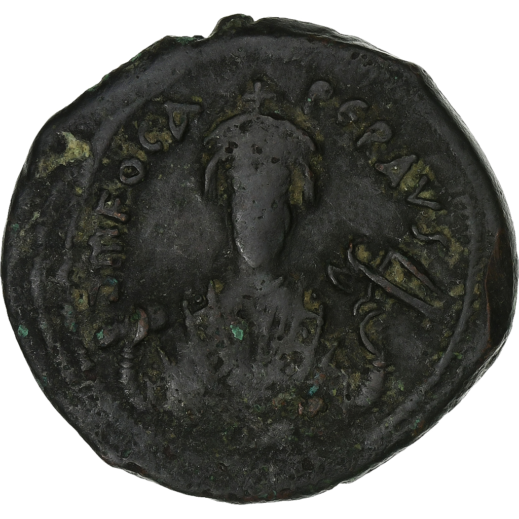 Phocas, Follis, 605-606, Nicomedia, Bronze, , Sear:659