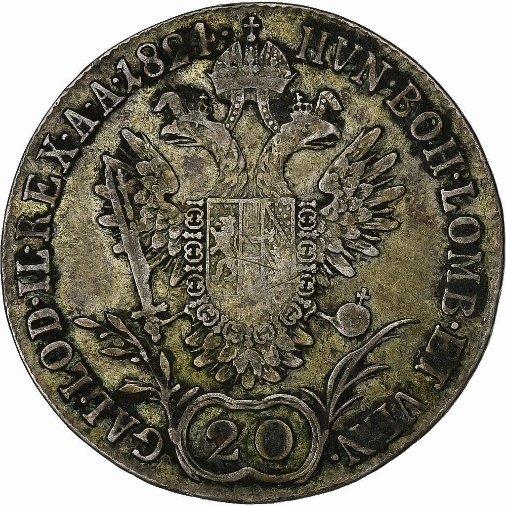 Austria, Franz I, 20 Kreuzer, 1824, Vienna, Silver, 