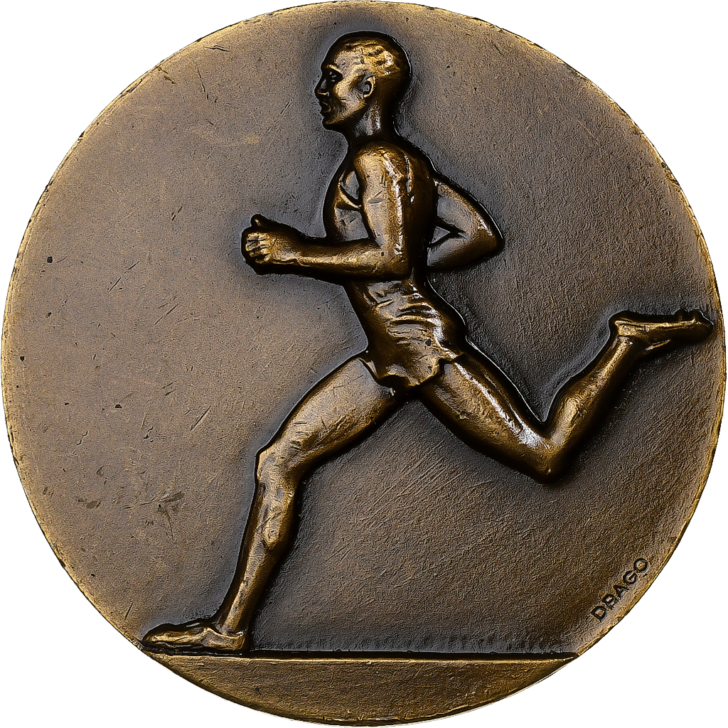 1278593] France, Medal, Sport, Course à Pied, n.d., Bronze, Drago
