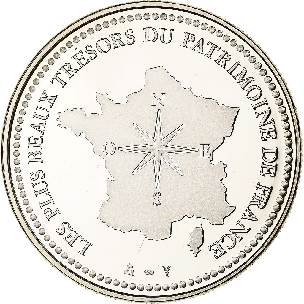 France, Medal, Trésors du Patrimoine, Pont du Gard, n.d., Copper-nickel