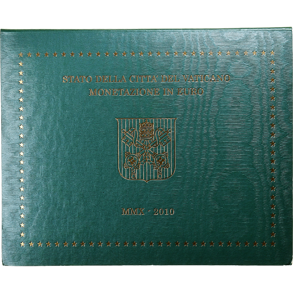 Vatikan, Benedict XVI, Set 1 ct. - 2 Euro, 2010, Rome, STGL