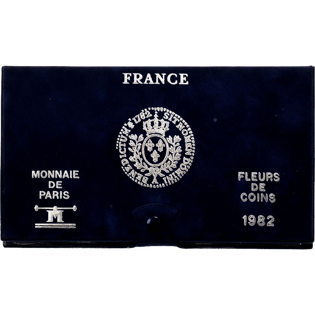 France, Coffret 1 c. à 100 frs., 1982, MDP, série FDC, MS