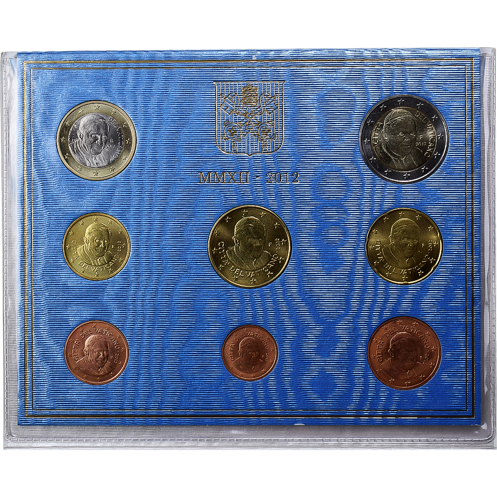 Vatikan, Benedict XVI, Set 1 ct. - 2 Euro, 2012, Rome, STGL