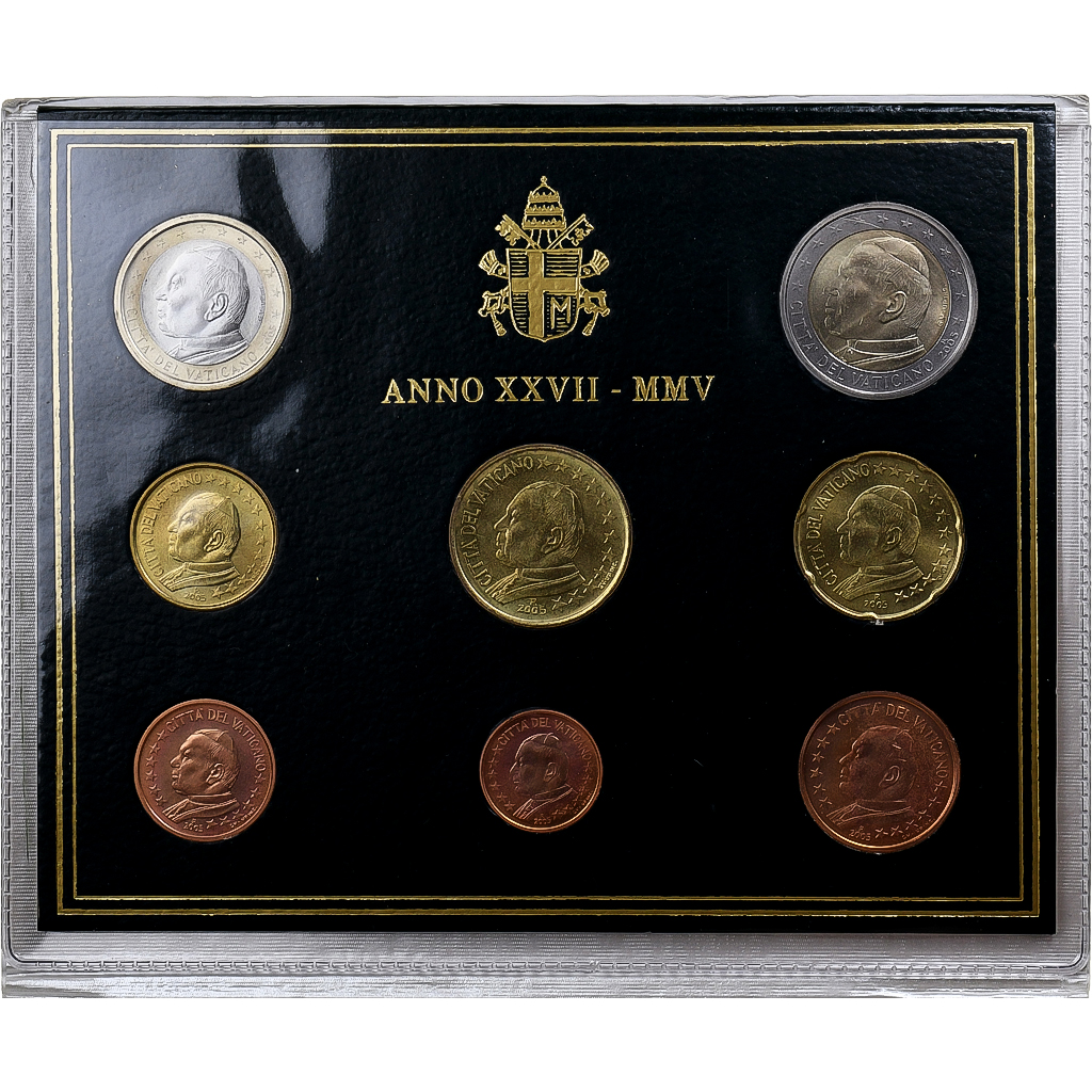 Vatikan, John Paul II, Set 1 ct. - 2 Euro, 2005, Rome, STGL