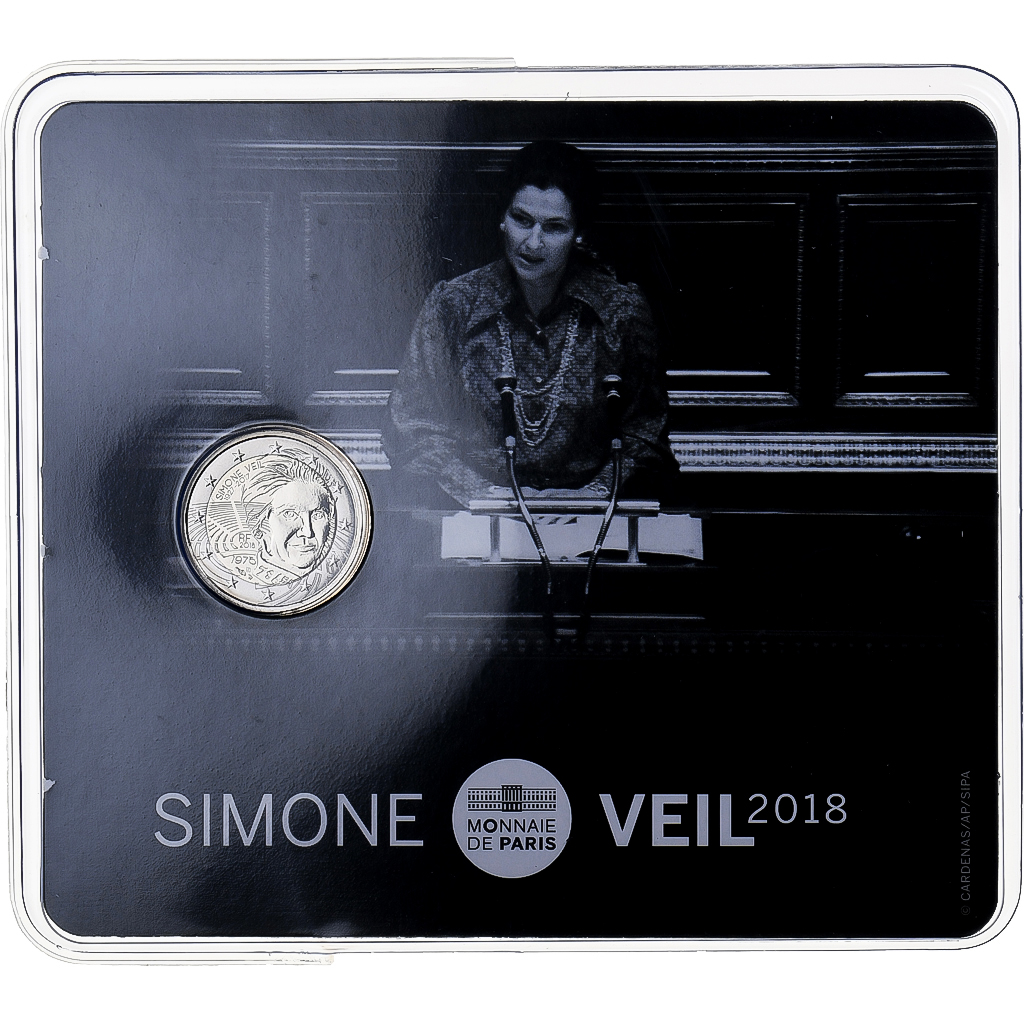 Frankreich, 2 Euro, Simone Veil, BU, 2018, MDP, Bi-Metallic, STGL
