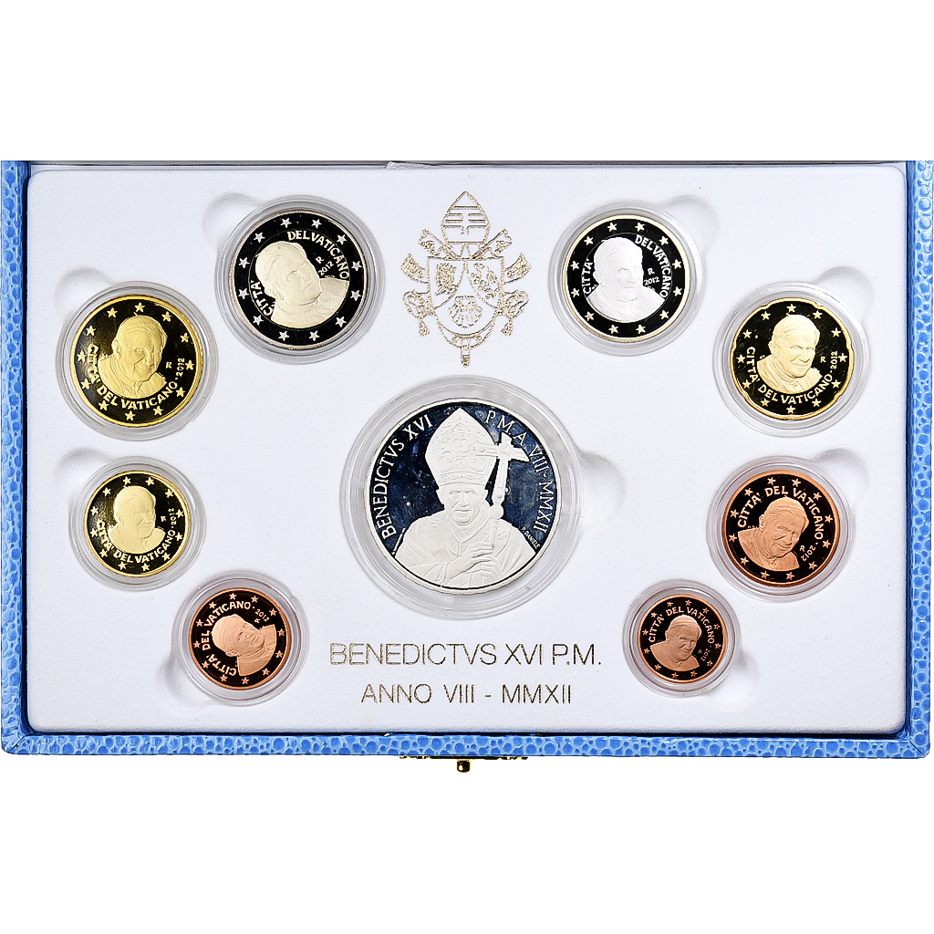 Vatikan, Benedict XVI, Set 1 ct. - 20 Euro, 2012 - Anno VIII, Rome, STGL