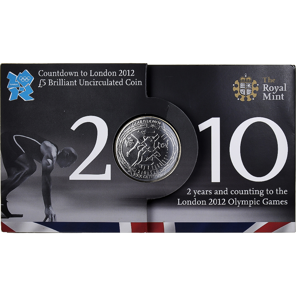 Great Britain, Elizabeth II, 5 Pounds, 2012 Olympics London