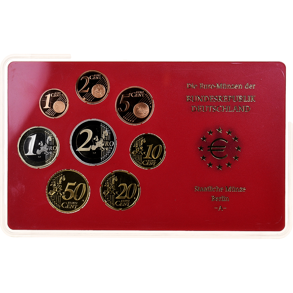 Deutschland, Set 1 ct. - 2 Euro, PP, 2003, Berlin, STGL