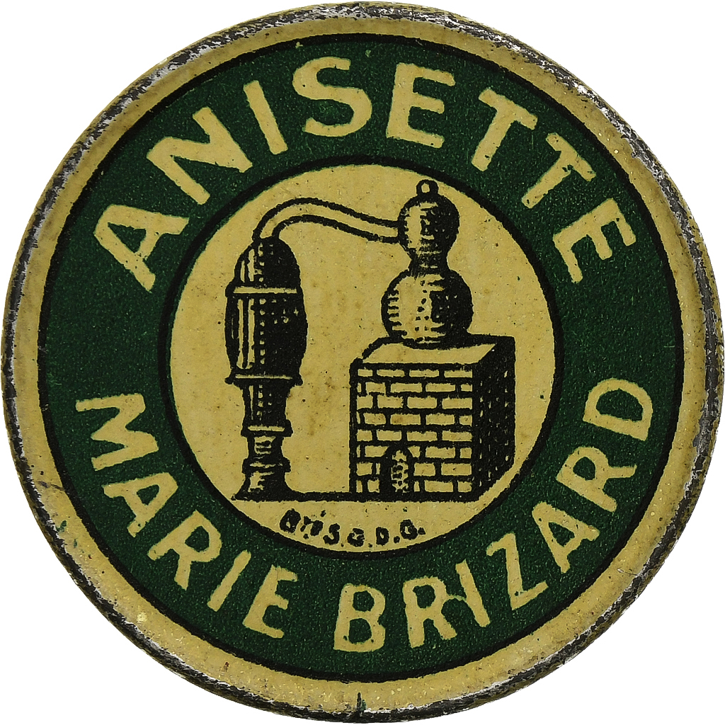 France, Anisette Marie Brizard, 5 Centimes, n.d., Stamp-Coin, AU