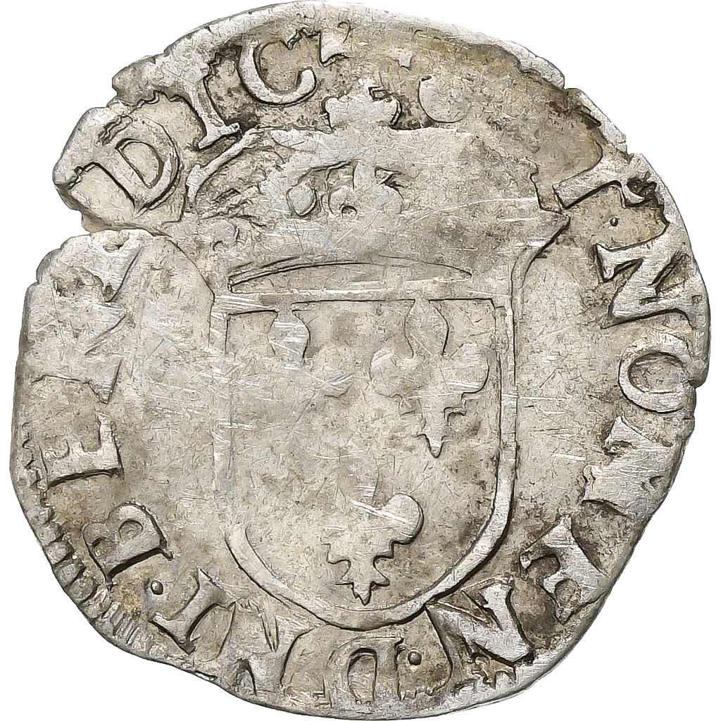 France, Charles IX, Sol Parisis, 1568, Angers, 2nd type, Billon, 