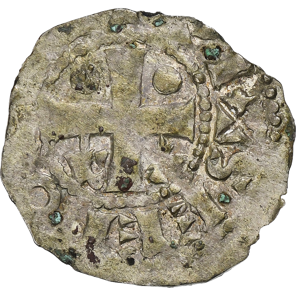 County of Champagne, Denier, ca. 1050-1100, Provins et Sens, Billon, 