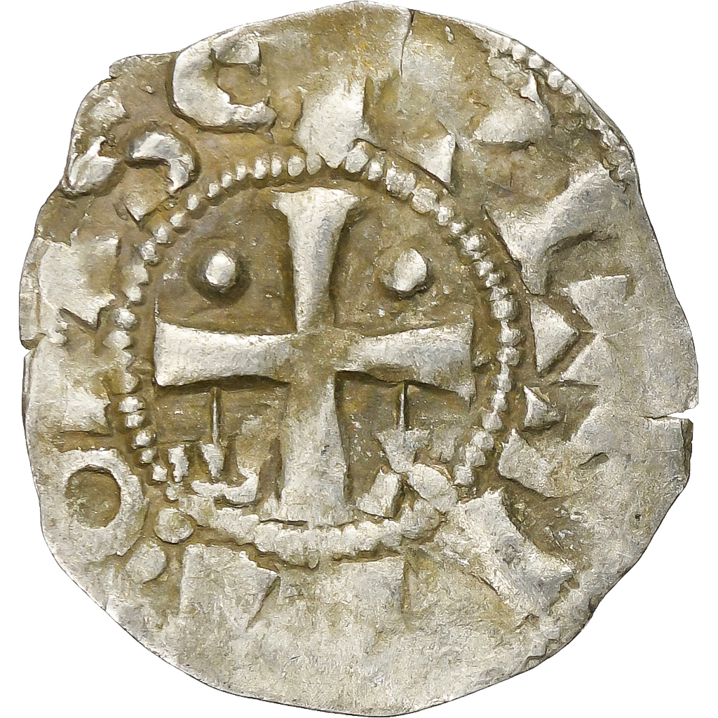 County of Champagne, Denier, ca. 1050-1100, Provins & Sens, Billon, 