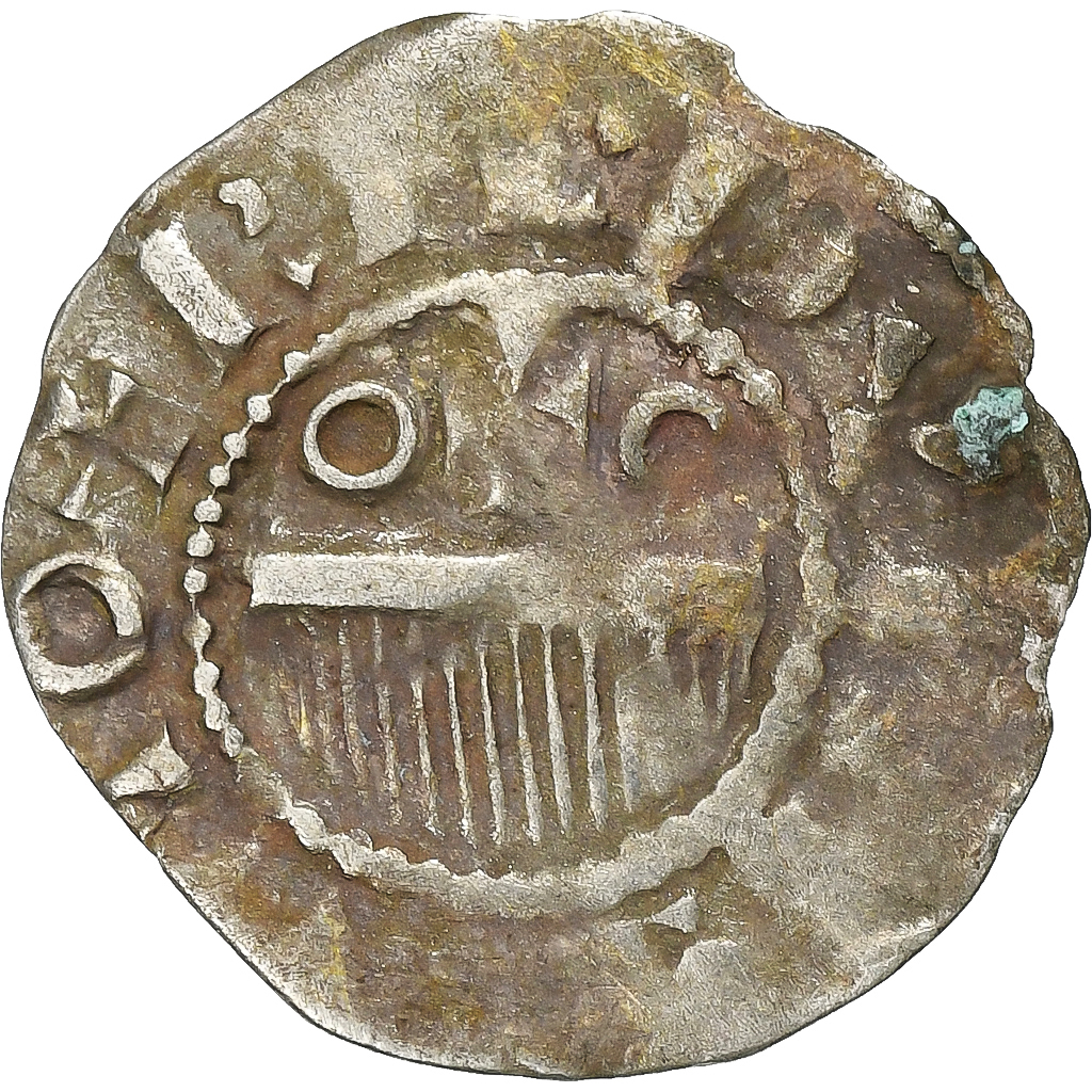 County of Champagne, Denier, ca. 1050-1100, Provins & Sens, Billon, 