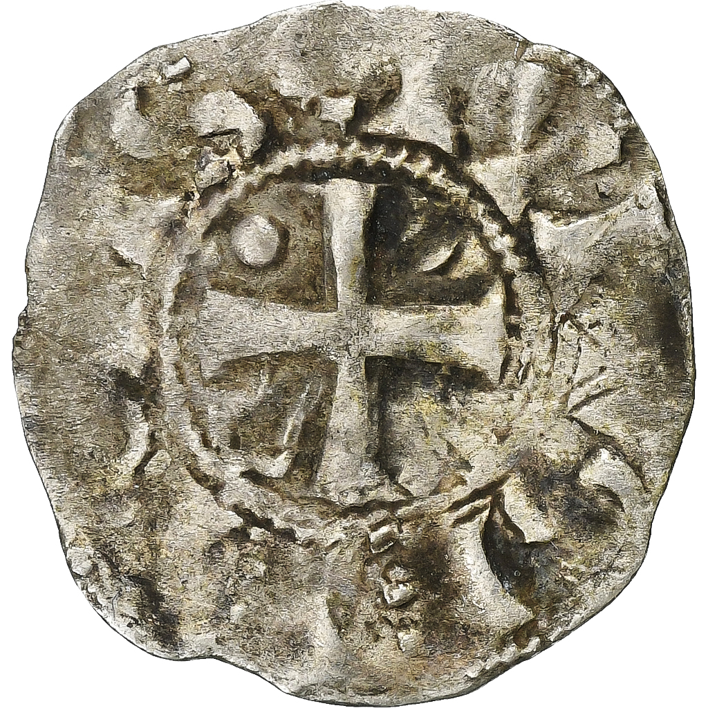County of Champagne, Denier, ca. 1050-1100, Provins & Sens, Billon, 