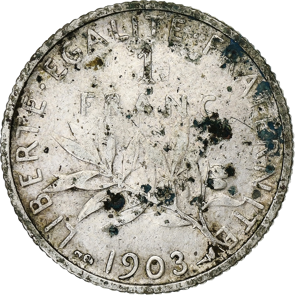 France, 1 Franc, Semeuse, 1903, Paris, Silver, , Gadoury:467
