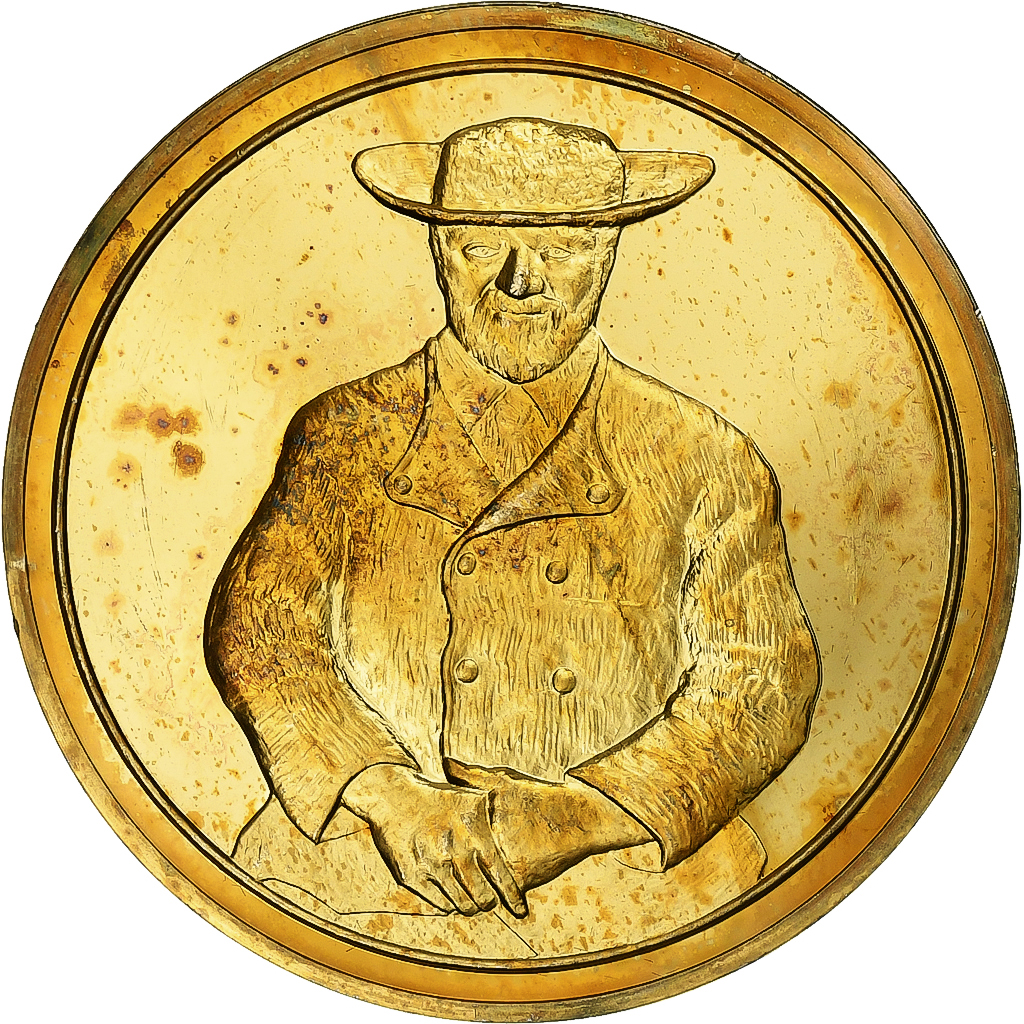 France, Medal, Le Père Tanguy, Vincent Van Gogh, Vermeil, 