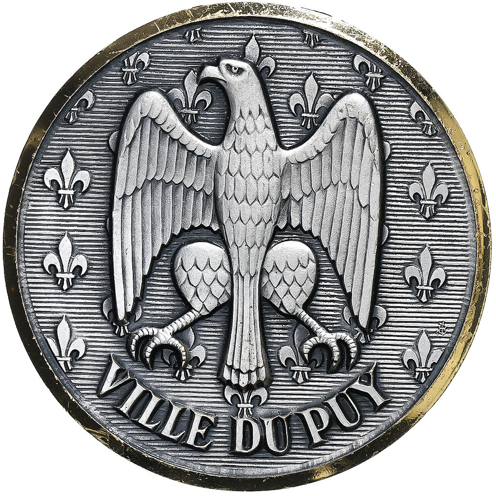 France, Medal, Ville du Puy-en-Velay, 1989, Silver, J. Balme, Gymnastique