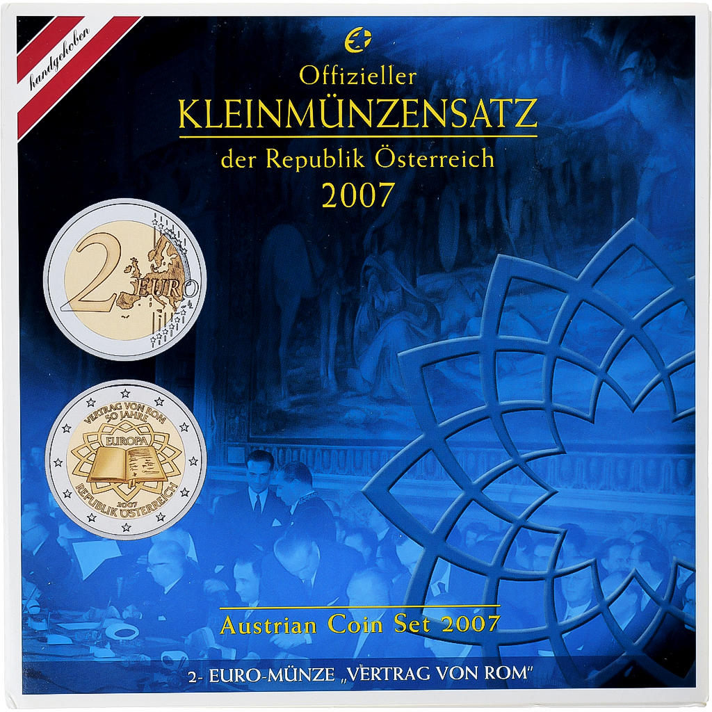 Österreich, Coffret 1c. à 2€, 2007, Vienna, BU, STGL