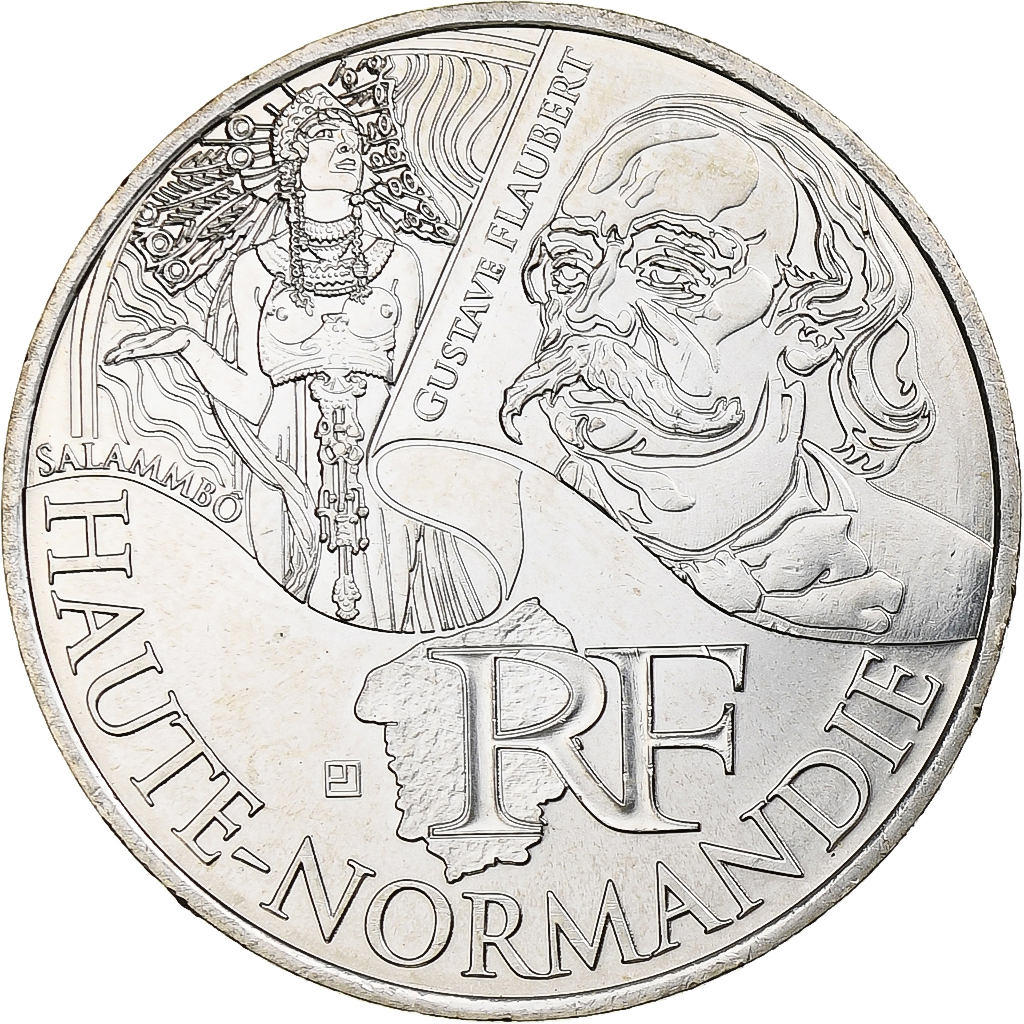 France, 10 Euro, Haute-Normandie, 2012, Monnaie de Paris, , Silver