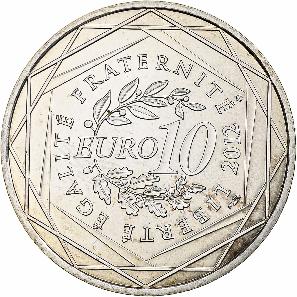 France, 10 Euro, Haute-Normandie, 2012, Monnaie de Paris, , Silver