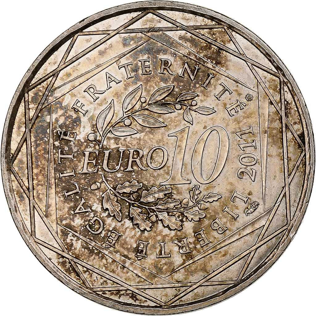France, 10 Euro, Haute-Normandie, 2011, Monnaie de Paris, , Silver