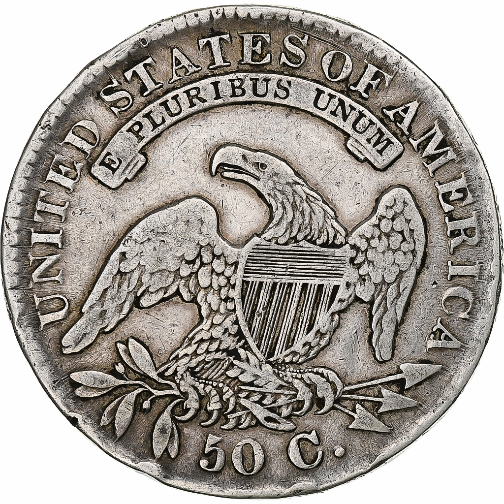 United States, Half Dollar, Capped Bust, 1832, Philadelphia, Silver,