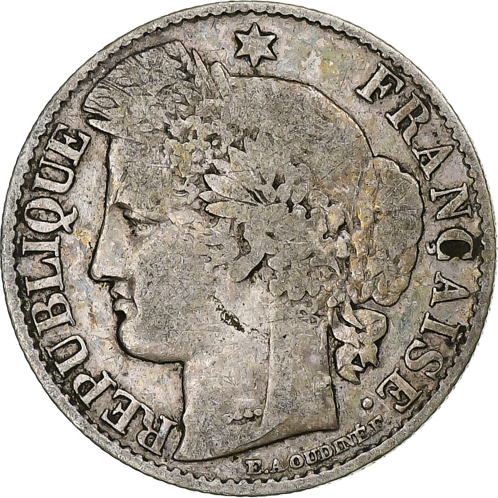France, 50 Centimes, Cérès, 1887, Paris, Silver, , Gadoury:419a