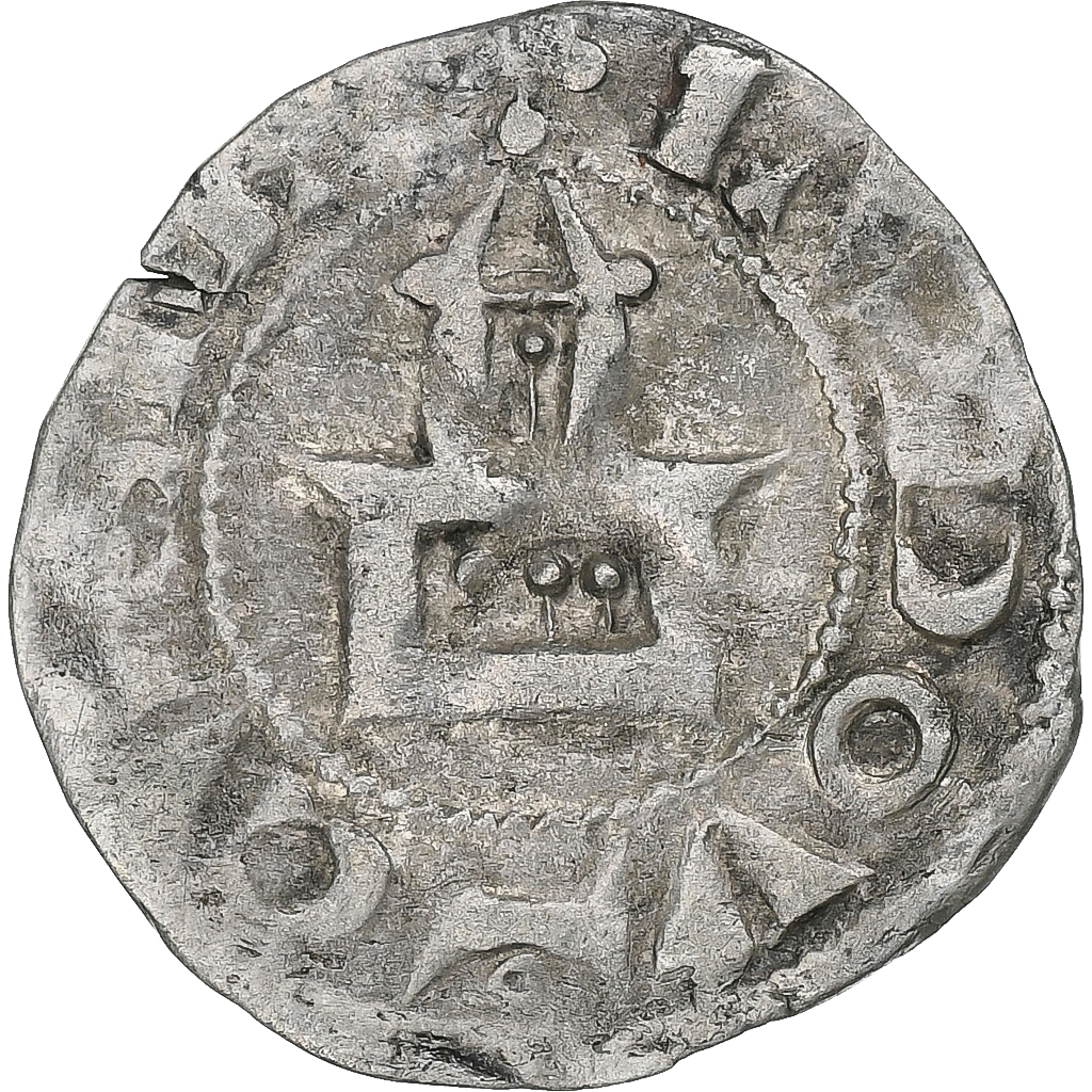 France, Louis VI le gros, Denier, 1108-1137, Dreux, 1st Type, Silver, 