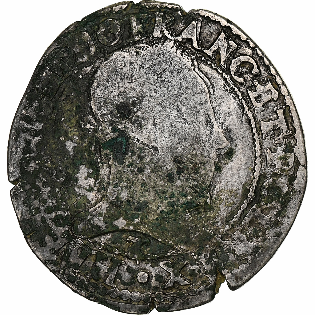 France, Henri III, 1/2 Franc, 1587, Nantes, Silver, , Gadoury:487
