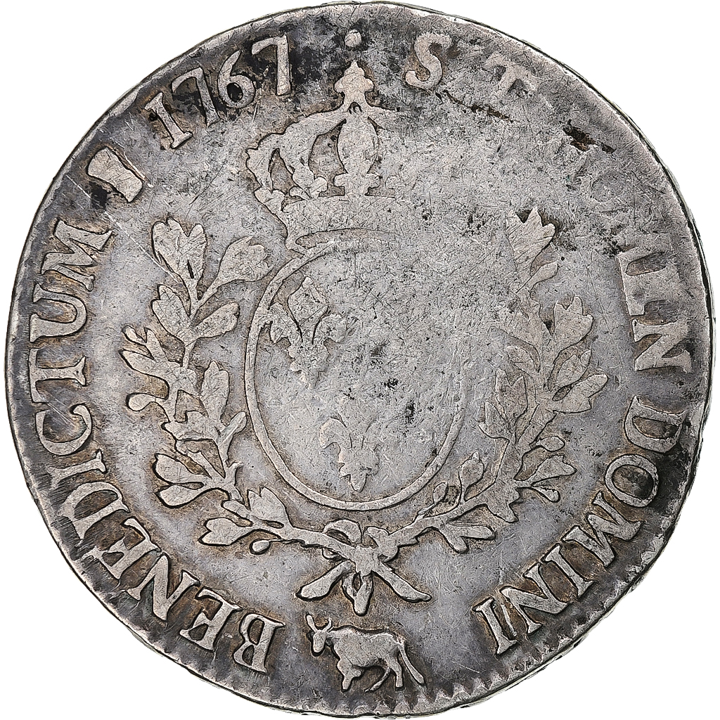 France, Louis XV, Écu de Béarn au bandeau, 1767, Pau, Silver, 