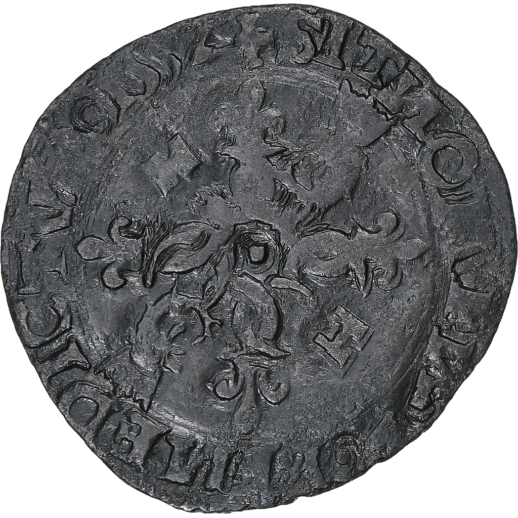 France, Henri II, Douzain du Dauphiné, 1552, Grenoble, Billon, 