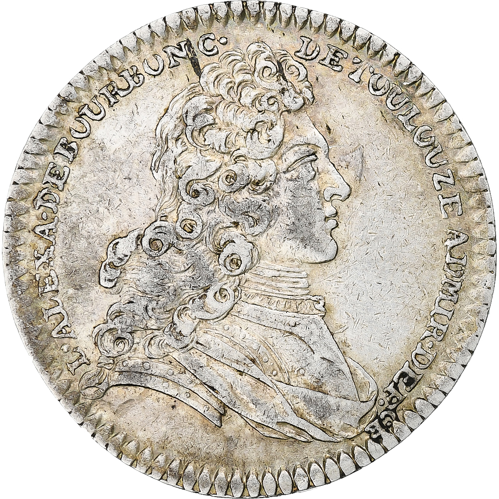 France, Token, Louis-Alexandre de Bourbon, Galères Royales, 1738, Silver