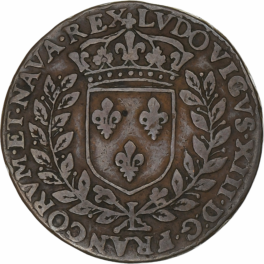 France, Token, Louis XIII, Cour des monnaies, Copper, , Feuardent:12217