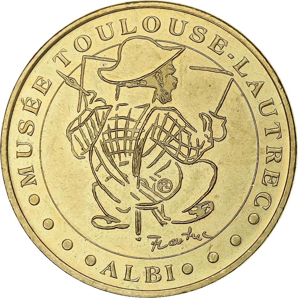 France, Tourist token, Musée Toulouse-Lautrec, 2005, MDP, Nordic gold