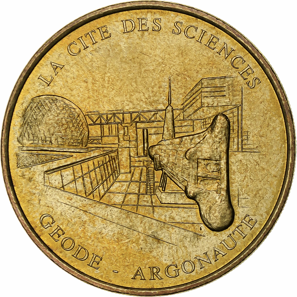 France, Tourist token, Cité des Sciences, Géode-Argonaute, 2003, MDP, Nordic