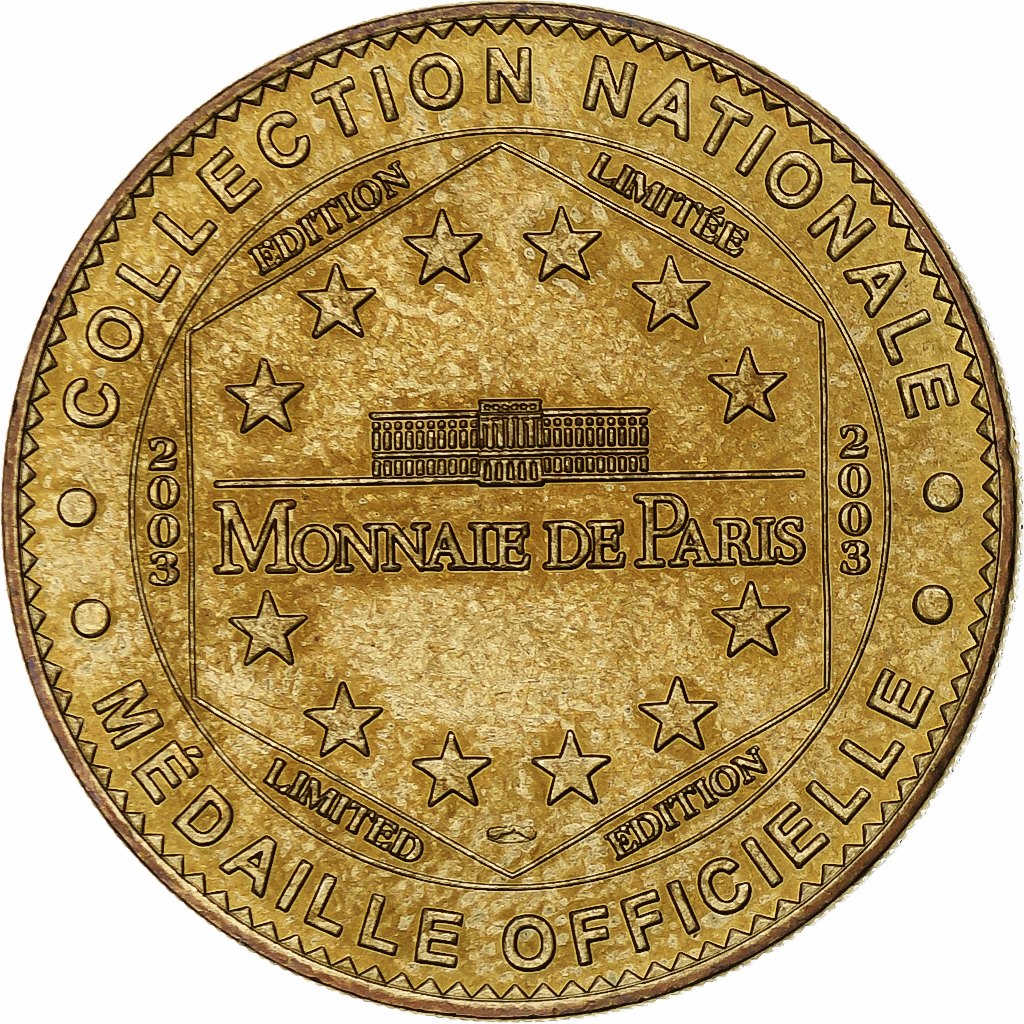 France, Tourist token, La Géode de Paris, 2003, MDP, Nordic gold, 