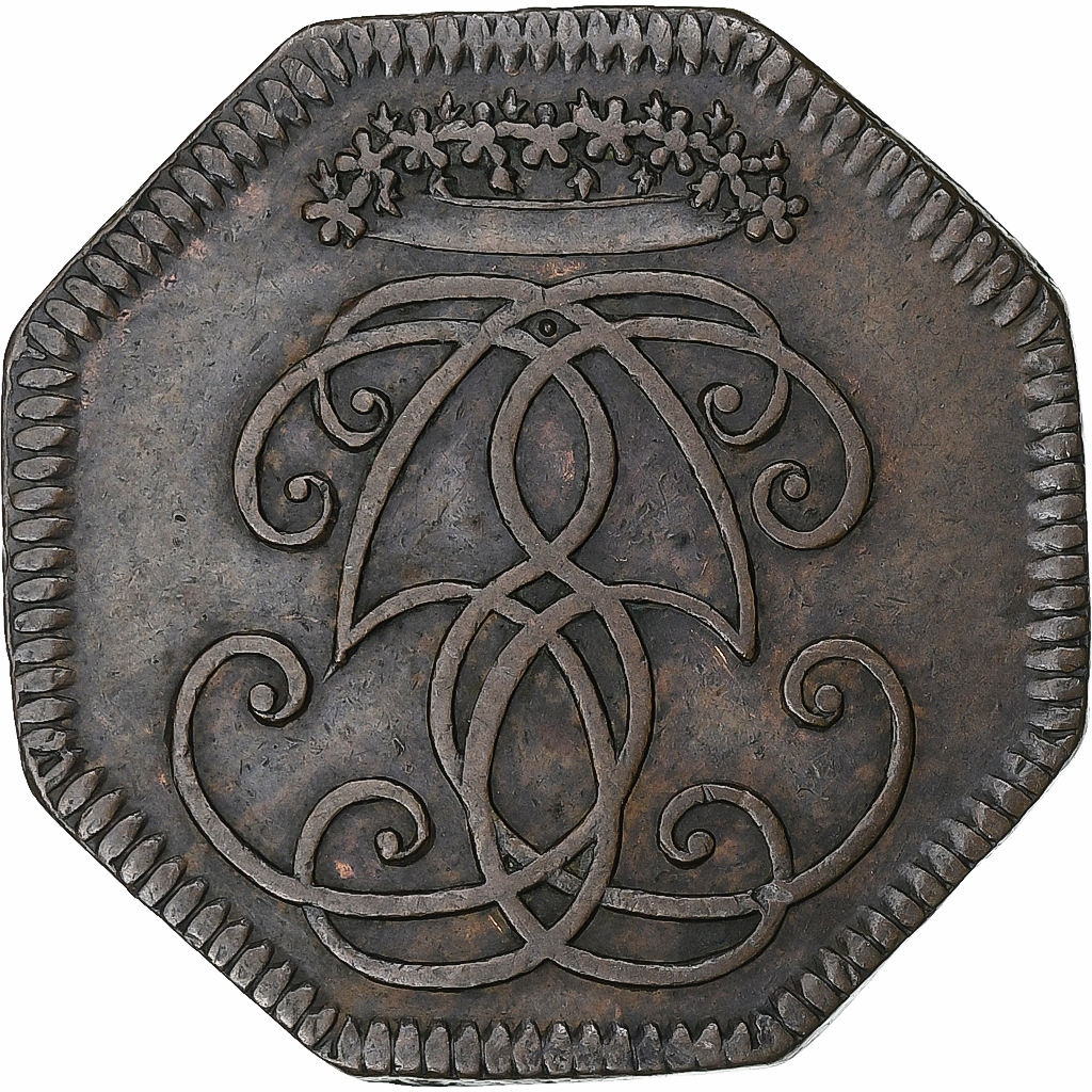 Frankrijk, Token, Marie-Madeleine Le Mercier, Koper, ZF+, Feuardent:2911/5874